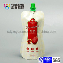 Customized Laminated Stand up Spout Plastic Bag for Milk/Drink